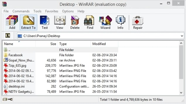 Windows archive tool unpacking the R2ModMan download package